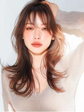 ラベスト キョウト(LOVEST) ハイレイヤー/ハッシュカット/アッシュベージュ/ロングウルフ