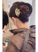 夜会巻きクラシカルアップ