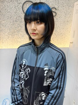 ☆ワンポイントで個性！ブルーエンジェルリングボブ