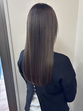 髪質改善☆艶髪グレージュ/20代30代40代/透明感カラー/ロング