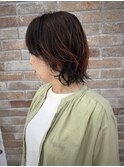 マッシュウルフ×パーマ