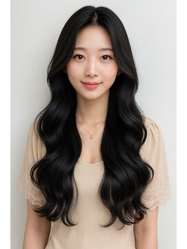 ジュノヘアージャパン 表参道(JUNO HAIR JAPAN) 韓国ヘア/ダークアッシュ/ミディアムレイヤーカット/韓国パーマ