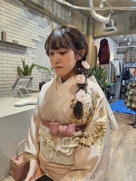 イット(it.) it. YUI 成人式アレンジ 振袖着付