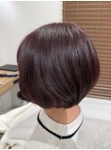 ピンクブラウンショートぼぶ