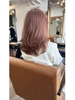 レシピ アリエ(recipe allier)&nbsp;ピンクベージュ×くびれレイヤーミディ