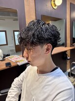 アトラクト バイ ラック 津田沼(Attract by LUCK)&nbsp;シャドウパーマ/津田沼/メンズパーマ/メンズ/ブリーチ