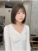 オリーブグレージュ/ボブ/名古屋/伏見/栄/丸の内