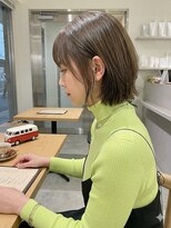 ピークス 千葉店(Peaks)&nbsp;コテ巻き風パーマ/くびれレイヤーボブ/韓国巻き風/顔周りカット