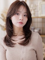 カバーヘア ブリス 上尾西口店(COVER HAIR bliss)&nbsp;ダークグレージュブリーチなしウルフシャギーカット20代上尾a