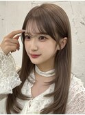 韓国風/レイヤー/前髪カット/オリーブ/透明感/ハッシュカット