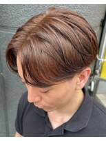 フリーク バーバーショップ 都島店(FREAK BARBER SHOP)&nbsp;ブラウンモテシースルーツーブロックセンターパート