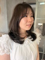クス(KUsU)&nbsp;レイヤーカット/シースルー/オリーブベージュ