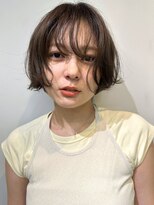 ヴヴ(Bub)&nbsp;レイヤーボブ エアリーパーマ ショートボブ アッシュカラー