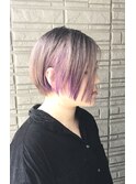 ★ホワイトグレージュのインナーカラーパープル★【SOMEBRIDGE】