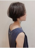 【なかじま ひびき】ハンサムショート×ハイライト×グレージュ
