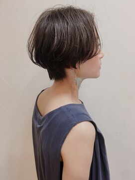 モリオ フロム ロンドン 大宮2号店(morio from London) 【なかじま ひびき】ハンサムショート×ハイライト×グレージュ