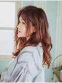重めスタイル♪くせ毛風☆セミディ