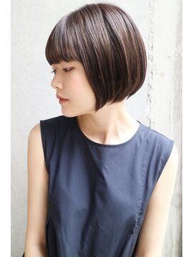 ダヴィン 中目黒(DaVin) 【DaVin中目黒】前下がりミニボブ　アッシュブラウン