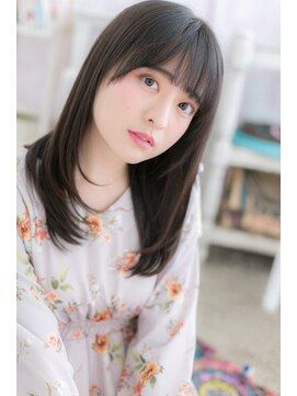 ミック ヘアアンドメイク アップ 駒込店(miq Hair&Make up) しっとり黒髪♪大人かわいいナチュラルストレート