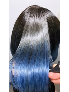 ミエル ヘア 新宿(miel hair) 〈mielhair新宿〉艶髪　ブルー　髪質改善ULTOWA