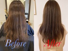 そして、更に髪のお悩みを解決すべく、今注目の【インボーントリートメント】も導入されたとか？