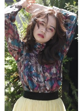 リブロ 三軒茶屋(LIBRO) ヒッピー×くせ毛風セミロング