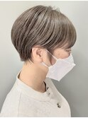 ブリーチなしダブルカラー×アースカラー×くびれショート