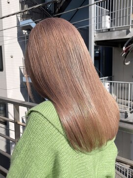 ピープスアンドスー 表参道 渋谷(Peeps&Suu.) 【ケアブリーチ1回】ミルクティーベージュ