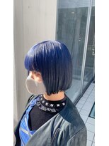 アソビセカンド 原宿(ASOBI 2nd)&nbsp;ボブ/ネイビーブルー