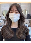 韓国風くびれヘア似合わせ顔まわり　大人かわいいヘアスタイル
