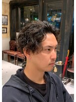 ルドローブラントオオサカ(LUDLOW BLUNT Osaka)&nbsp;【ルドローブラント】メンズスパイラルパーマ センター分け