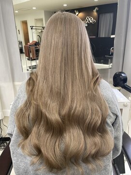 ディア(.eer) 【ダブルカラー+エクステ】 ミルクティーカラー