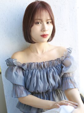 バース(BIRTH) 天神【BIRTH】ピンクベージュ×マチルダボブ×内巻きボブ　5