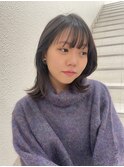 ”重ためのレイヤー×ヴァイオレットブラウン” なかもと はな