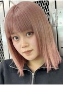 ピンクベージュ　[新宿駅/美髪/ピンクブラウン]