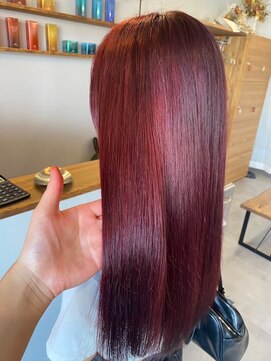 ビーグレイスヒロミ(be Grace HIROMI) 高発色の赤髪スタイル