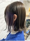 イヤリング ラベンダーグレー【成田亜優】