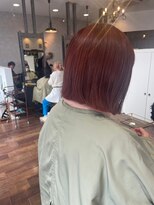 ヘアーワークス ボナ(HAIR WORKS bona.)&nbsp;切りっぱなし前下がりボブ×髪質改善ケア/トリートメント