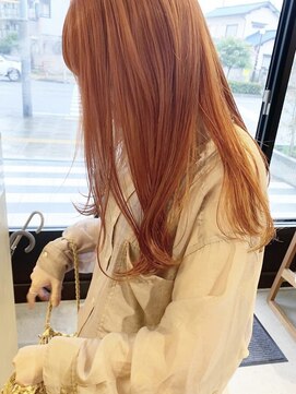 トリート 新浦安店(TREAT) ロング×オレンジベージュ