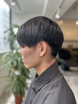 ソイクフ 四条大宮店(SOY-KUFU) 【soy-kufu】MEN'S HAIRマッシュパーマアッシュブラック
