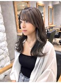 【Moana Lua】#イヤリングカラー化#グレージュ#くびれヘア