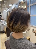 30代40代50代グラデーションカラー透け感