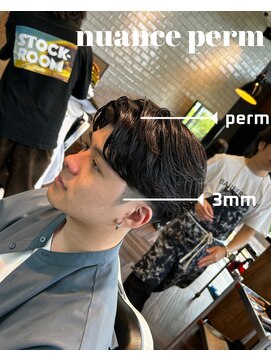 タフ バーバーショップ 大濠店(TOUGH BARBER SHOP) 自然な毛流れ!ニュアンスパーマ!