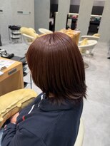 ヘアデザインファブロ イオンモール宮崎店(hair design FABRO.) ブリーチ無しで叶う透明感ワインレッド♪