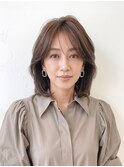 40代50代◎ハイライト白髪ぼかしふんわり大人ボブp戸田公園