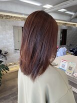 ヘアアンドメイク アリス(hair&make ALICE produce by COLT)&nbsp;オレンジブラウン　レイヤーカット