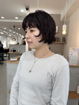 アト(Ato.) パーマを活かしたショートボブ◎