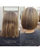 モンド ヘアクリエーション 西田店(monde hair creation) 【monde】before × after × 髪質改善