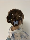 お祭りヘアセット♪ゆるふわツインお団子　浦和/個室/髪質改善