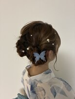 アラン 浦和店(Alan)&nbsp;お祭りヘアセット♪ゆるふわツインお団子　浦和/個室/髪質改善